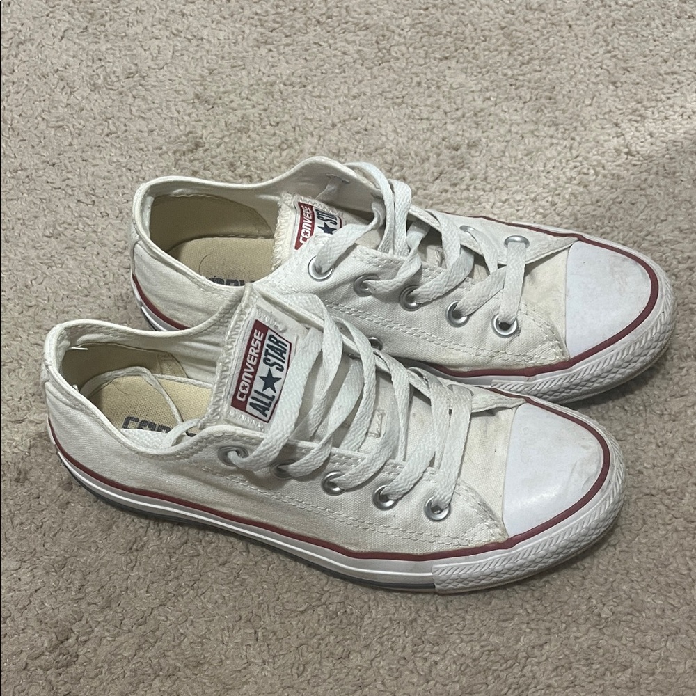Converse White Canvas Sneakers